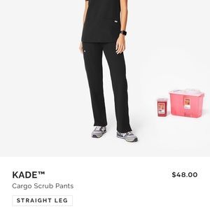 SOLD Figs Black Cargo scrub pants